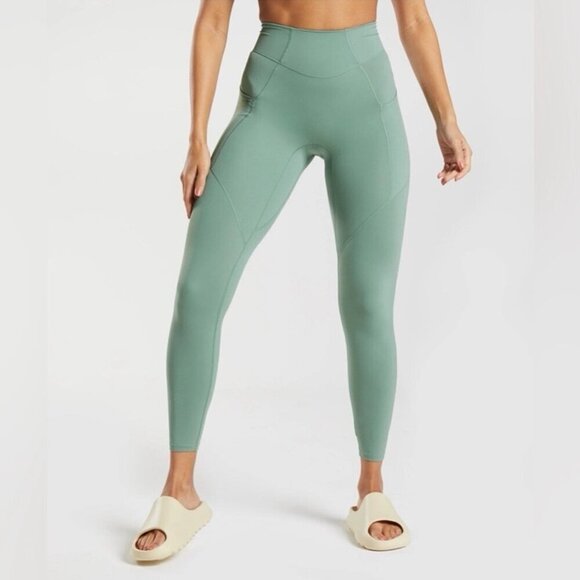 Gymshark Whitney Simmons Everyday Pocket Legging Leaf Green sz S - Picture 1 of 8